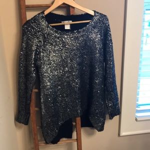 Metallic sweater